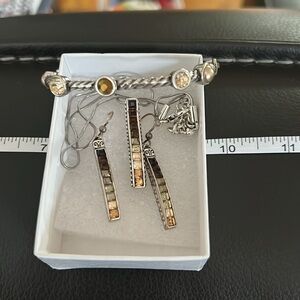 Brighton bracelet, necklace, earrings.